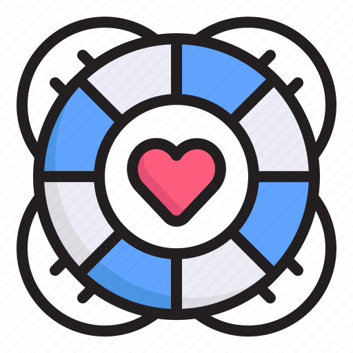 Lifebuoy, heart, medical, assistance, humanitarian, help, aid icon - Download on Iconfinder