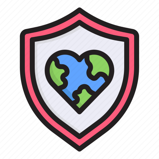 Shield, protection, worldwide, secure, security, world, earth icon - Download on Iconfinder