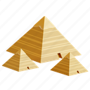 pyramid, giza, pyramid of giza, 3d icon, 3d render, ancient, tomb, world landmark, landmark 