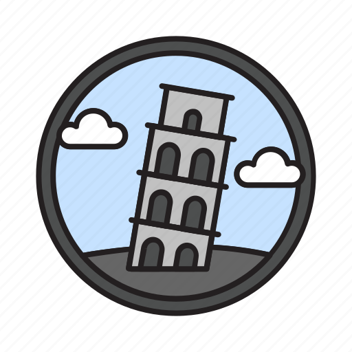 Architecture, building, construction, italy, landmark, pisa, tower icon - Download on Iconfinder