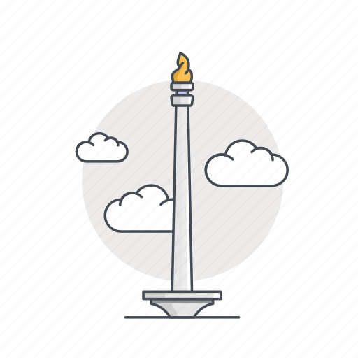 Indonesia, jakarta, landmark, monas, monument, tower icon - Download on Iconfinder