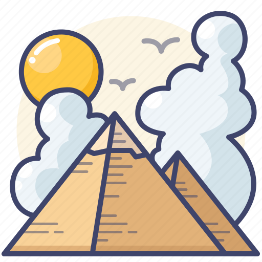 Cairo, egypt, giza, pyramids icon - Download on Iconfinder