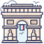 arc de france, landmark, paris, triomphe 