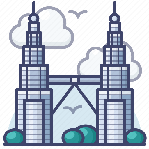 Malaysia, petronas, towers, twin icon - Download on Iconfinder