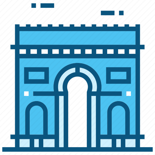 Arc, triomphe, world, landmarks, monument, travel, france icon - Download on Iconfinder