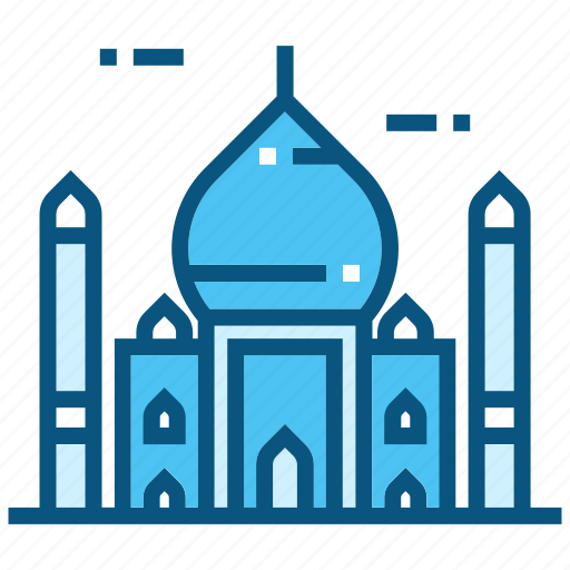 Taj, mahal, world, landmarks, monument, travel, india icon - Download on Iconfinder