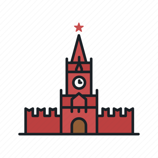Building, government, kremlin, landmark, moscow, red square, sight icon - Download on Iconfinder