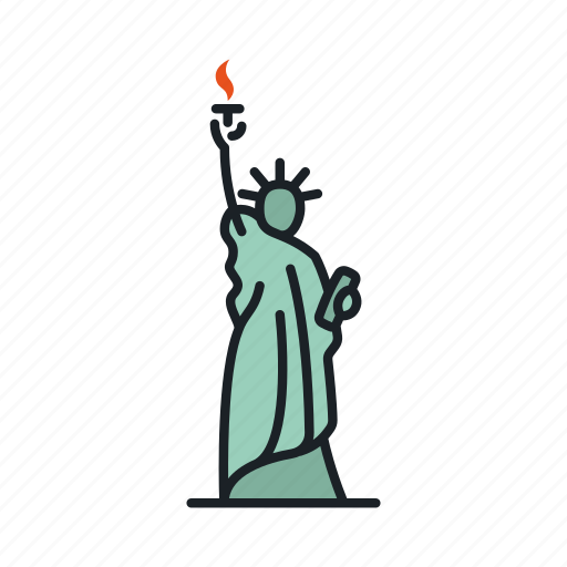 Landmark, liberty, new york, sight, statue, usa icon - Download on Iconfinder