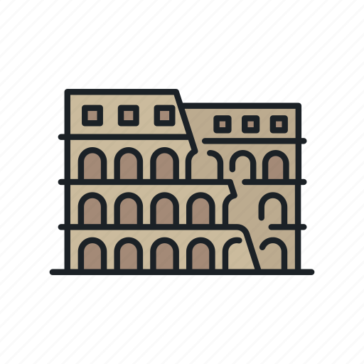 Building, colosseum, gladiator, italy, landmark, rome, sight icon - Download on Iconfinder
