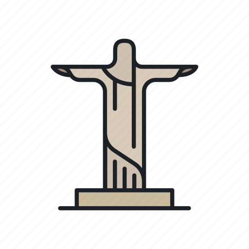 Brazil, christ, jesus, landmark, redeemer, rio de janeiro, sight icon - Download on Iconfinder