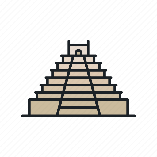 Landmark, maya, mexico, pyramid, sight, stairs, teotihuacan icon - Download on Iconfinder