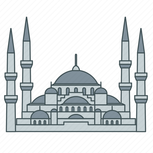 Blue, istanbul, landmark, mosque, sultan ahmad, travel, turkey icon - Download on Iconfinder