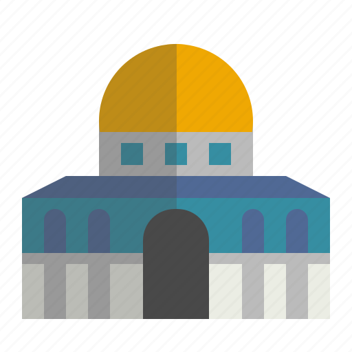 Dome, dome of the rock, shrine, mosque, temple, monument icon - Download on Iconfinder
