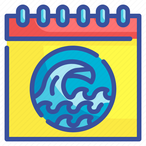Calendar, ocean, sea, ecology, date icon - Download on Iconfinder