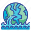 earth, sea, flood, climate, global 