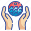 hand, conservation, planet, earth, ocean 