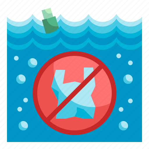 No, plastic, pollution, contamination, waste icon - Download on Iconfinder