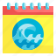calendar, ocean, sea, ecology, date 
