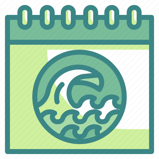 Calendar, ocean, sea, ecology, date icon - Download on Iconfinder