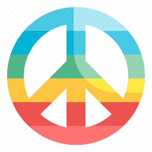 Peace, hippy, circular, symbol, sign icon - Download on Iconfinder