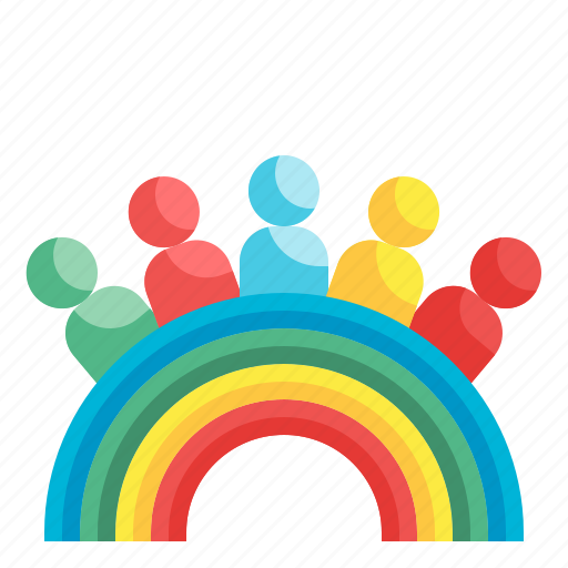 People, diversity, lgbtq, pride, rainbow icon - Download on Iconfinder