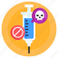 vaccination, no death injection, poison injection, syringe, poison syringe 