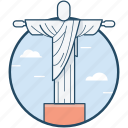 brazil, christ the redeemer, jesus christ, statue