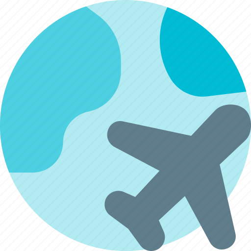 Globe, airplane, flight, plane icon - Download on Iconfinder