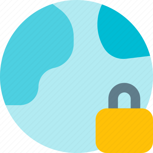 Globe, lock, secure icon - Download on Iconfinder