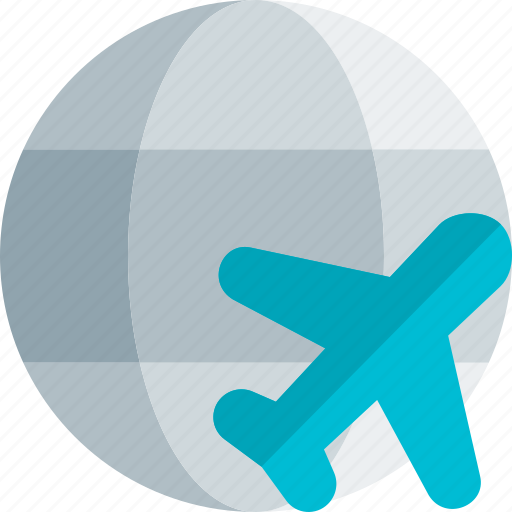 Worldwide, airplane, flight icon - Download on Iconfinder