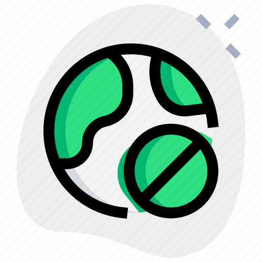 Globe, banned, forbidden icon - Download on Iconfinder