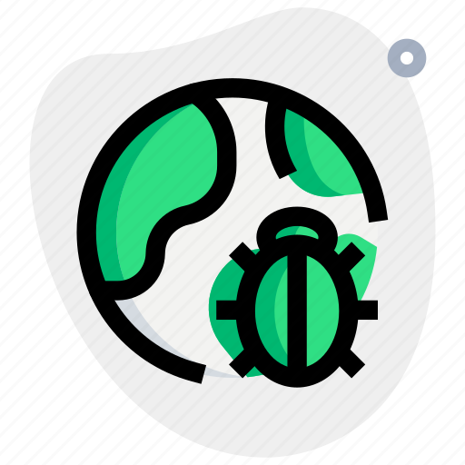 Globe, bug, virus, malware icon - Download on Iconfinder