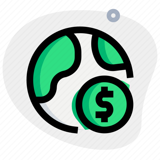 Globe, coin, dollar, money icon - Download on Iconfinder