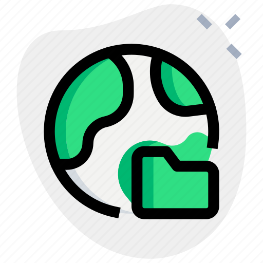Globe, folder, file icon - Download on Iconfinder