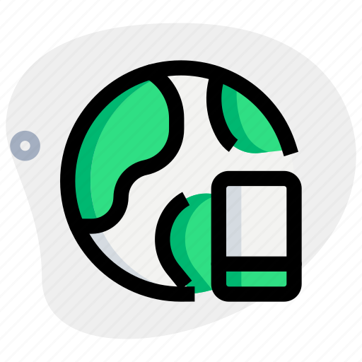 Globe, mobile, smartphone icon - Download on Iconfinder