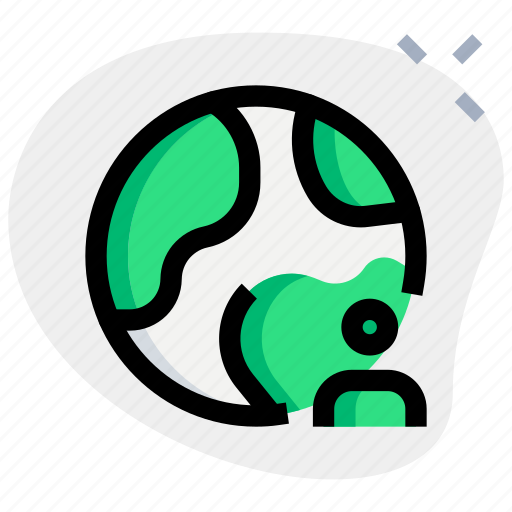 Globe, user, profile icon - Download on Iconfinder
