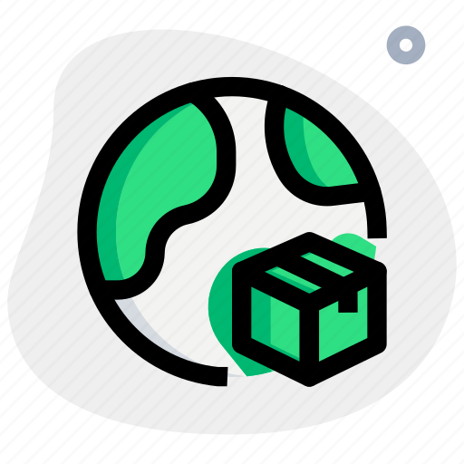 Globe, package, box icon - Download on Iconfinder