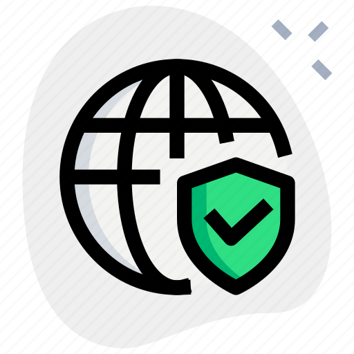 Worldwide, check, protection icon - Download on Iconfinder