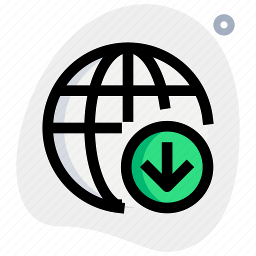 Worldwide, download, down icon - Download on Iconfinder