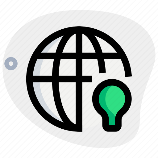 Worldwide, idea, bulb icon - Download on Iconfinder
