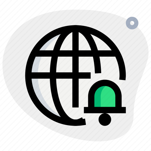 Worldwide, notification, bell, alert icon - Download on Iconfinder