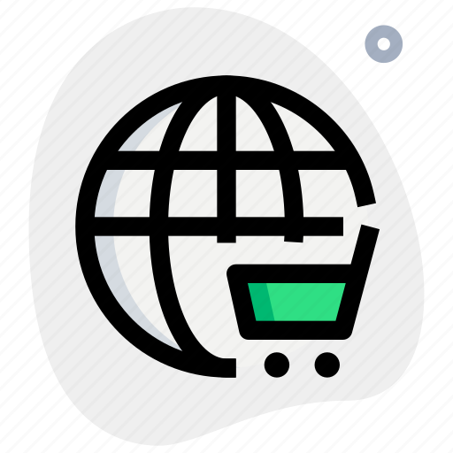 Worldwide, shop, cart icon - Download on Iconfinder