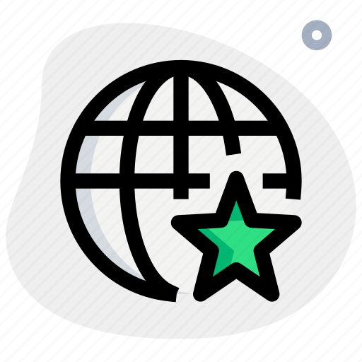 Worldwide, star, favorite icon - Download on Iconfinder