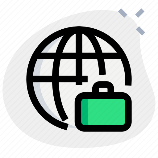 Worldwide, suitcase, briefcase icon - Download on Iconfinder