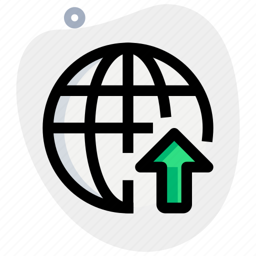 Worldwide, up, arrow icon - Download on Iconfinder