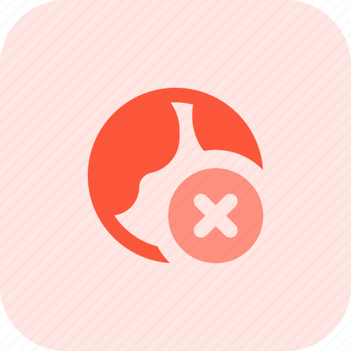 Globe, remove, delete icon - Download on Iconfinder