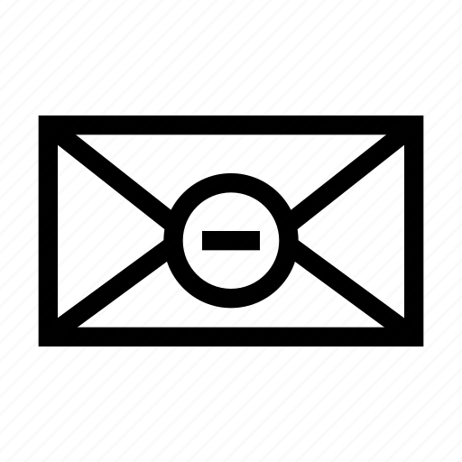 Delete, envelope, mail, remove, cancel, close, minus icon - Download on Iconfinder