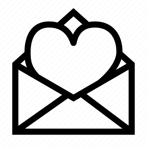 Heart, letter, love, read, envelope, romantic, valentine icon - Download on Iconfinder