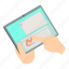 finger, hand, hold, isometric, object, tablet, touch 
