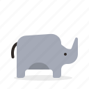 rhino, animal, mammal, zoo